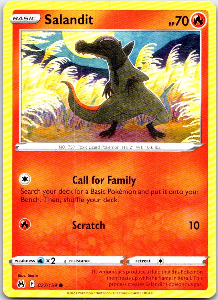 Salandit - 027/159 - - CROWN ZENITH - Pokemon - Common | AB53-36
