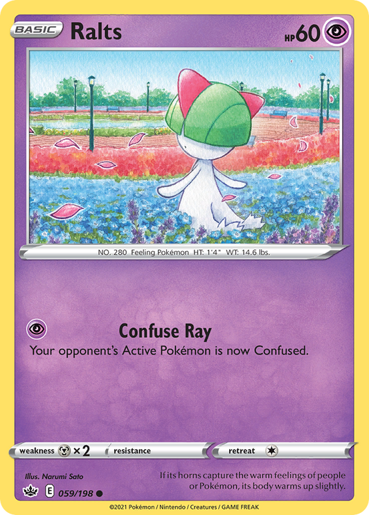 Ralts - 059/198 - - CHILLING REIGN - Pokemon - Common | AA58-14