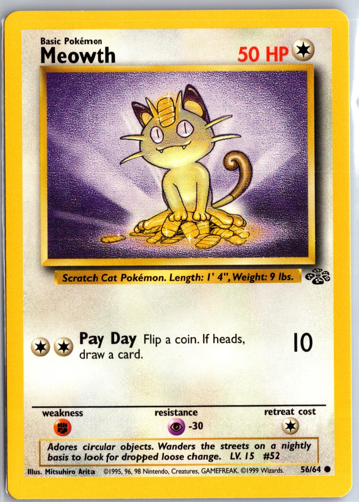 Meowth - 80/130 - - BASE SET 2 - Pokemon - Common | AA129-45