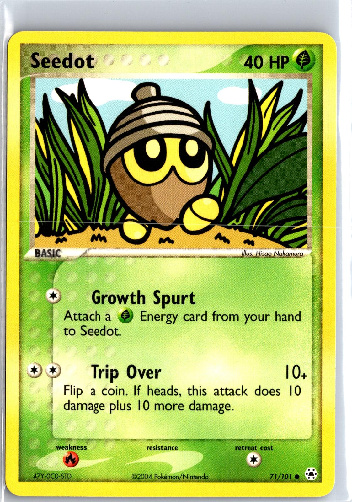 Seedot - 71/101 - - HIDDEN LEGENDS - Pokemon - Common | AA114-29