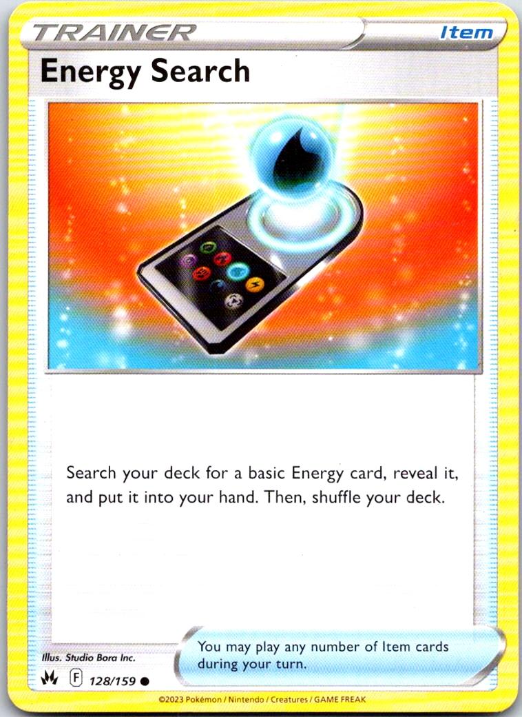 Energy Search - 128/159 - - CROWN ZENITH - Pokemon - Common | AB13-13