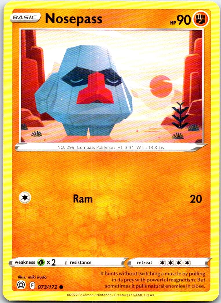 Nosepass - 073/172 - - BRILLIANT STARS - Pokemon - Common | AB67-13