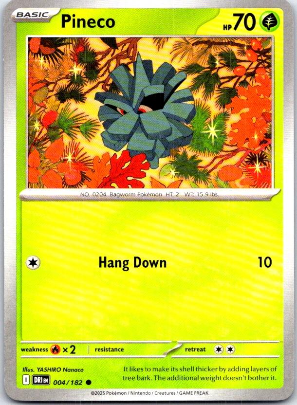 Pineco - 004/182 - - DESTINED RIVALS - Pokemon - Common | AC06-41