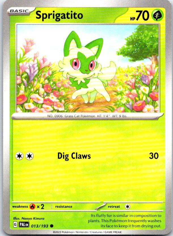 Sprigatito - 013/193 - - PALDEA EVOLVED - Pokemon - Common | AC05-3