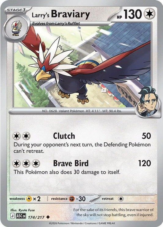 Larry's Braviary - 174/217 - - ASCENDED HEROES - Pokemon - Uncommon | AA50-19