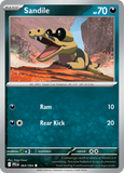 Sandile - 064/094 - Reverse Holo - PHANTASMAL FLAMES - Pokemon - | AA56-30