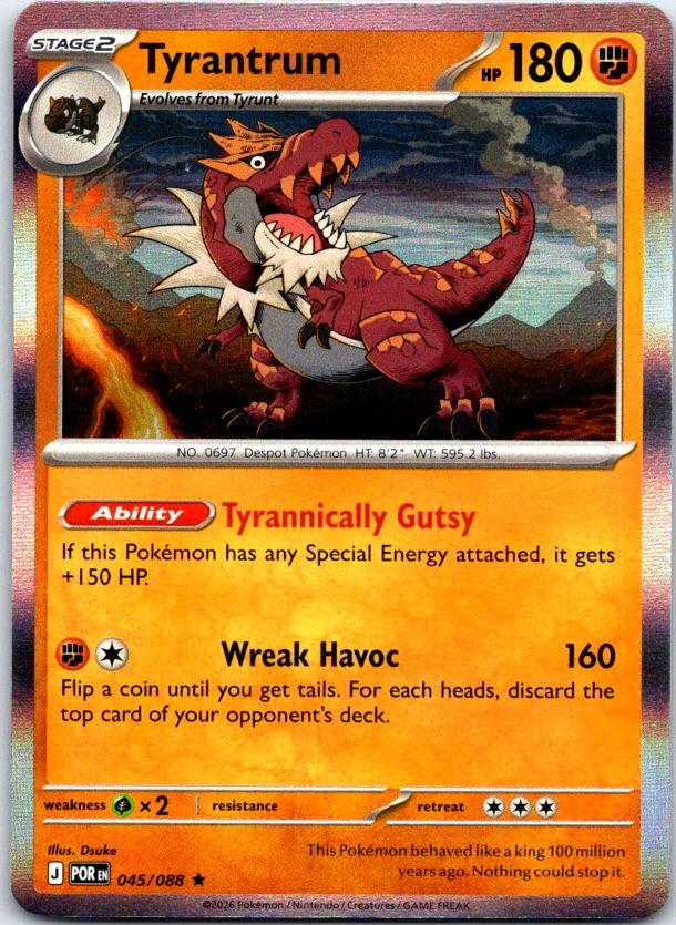 Tyrantrum - 045/088 - Holo - PERFECT ORDER - Pokemon - Rare | AC29-28