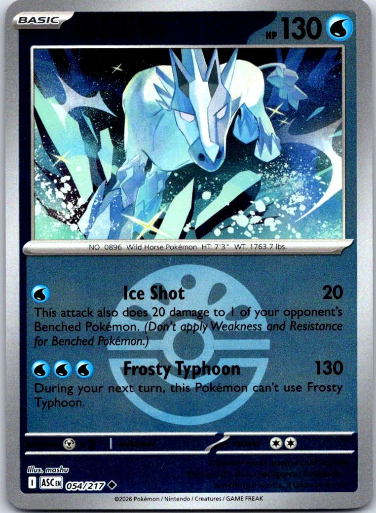 Glastrier (Friend Ball) - 054/217 - Reverse Holo - ASCENDED HEROES - Pokemon - | AB02-5