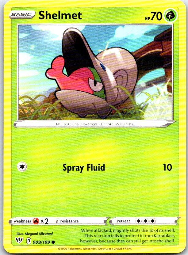 Shelmet - 009/189 - - DARKNESS ABLAZE - Pokemon - Common | AC16-32