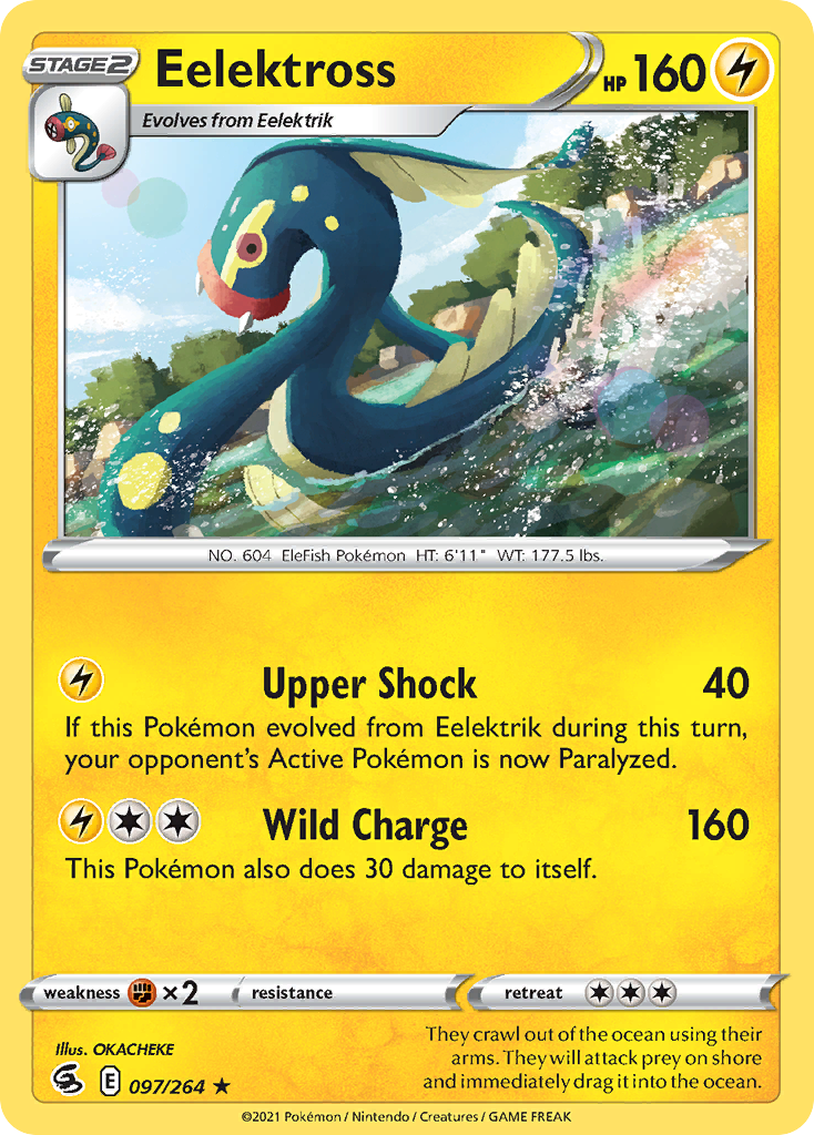 Eelektross - 097/264 - Reverse Holo - FUSION STRIKE - Pokemon - Rare | AA26-65