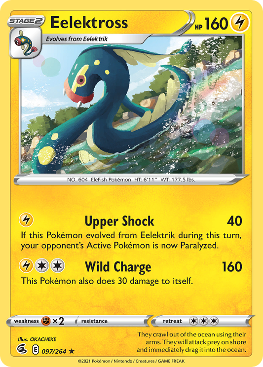 Eelektross - 097/264 - Reverse Holo - FUSION STRIKE - Pokemon - Rare | AA26-65