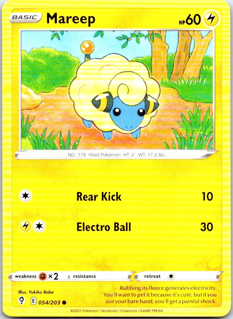 Mareep - 054/203 - - EVOLVING SKIES - Pokemon - Common | AB44-23