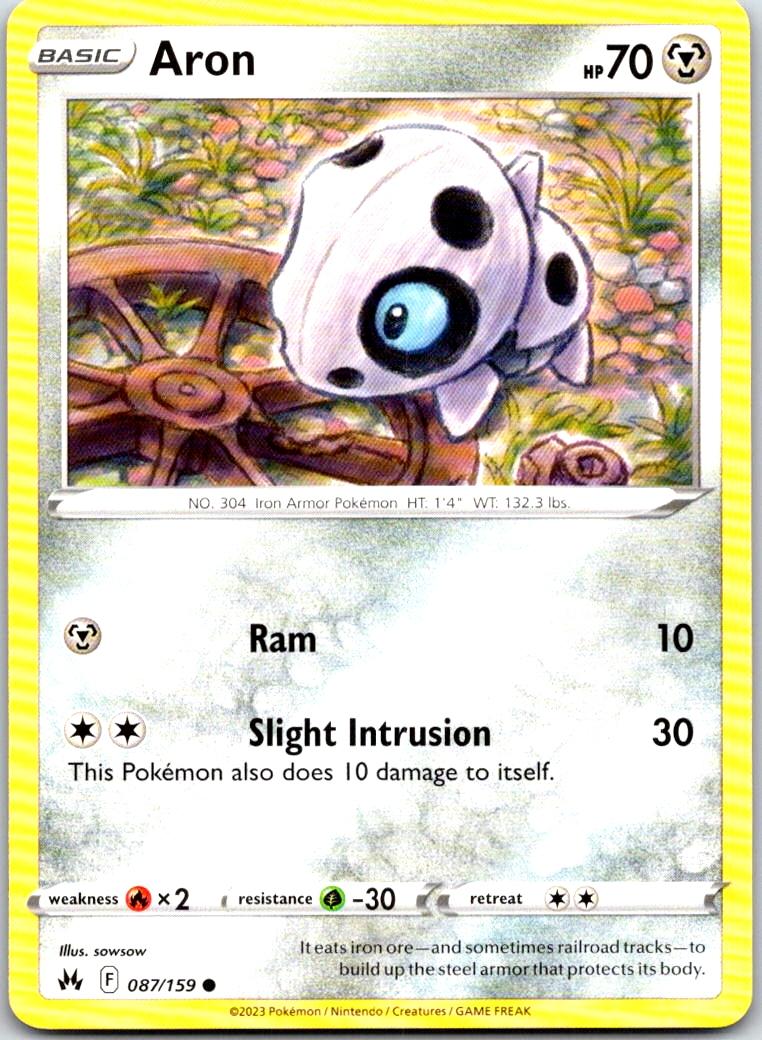 Aron - 087/159 - - CROWN ZENITH - Pokemon - Common | AA104-17