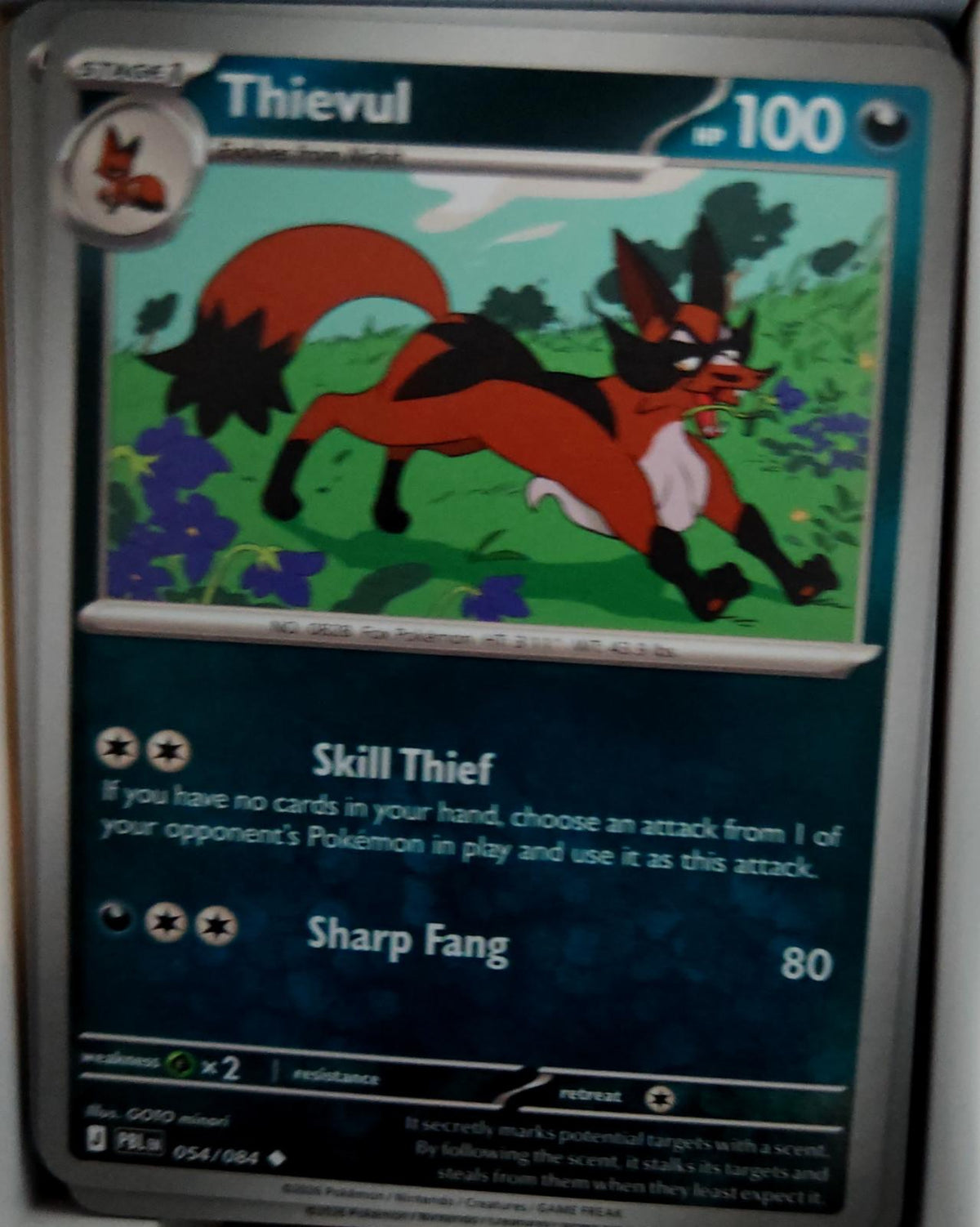Thievul - 054/084 - - PITCH BLACK - Pokemon - Uncommon | AA39-74