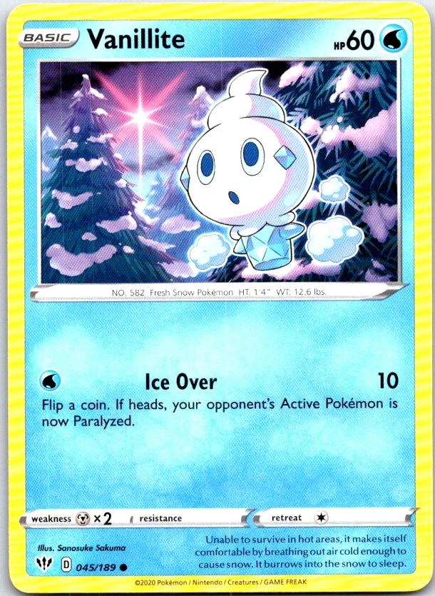 Vanillite - 045/189 - - DARKNESS ABLAZE - Pokemon - Common | AC16-27
