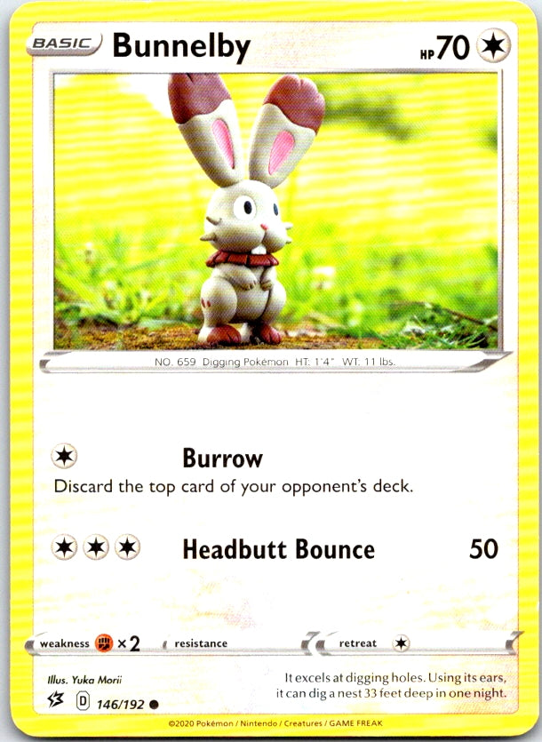 Bunnelby - 146/192 - - REBEL CLASH - Pokemon - Common | AC13-16