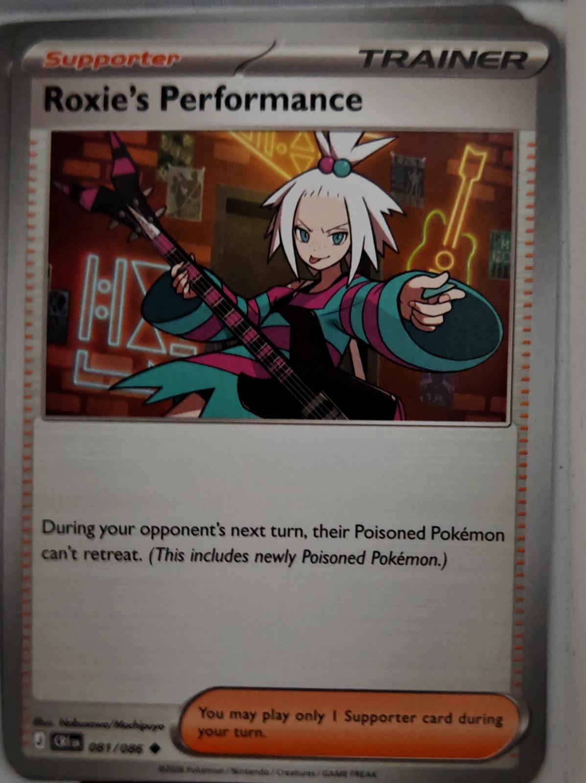 Roxie's Performance - 081/086 - - CHAOS RISING - Pokemon - Uncommon | AA42-53