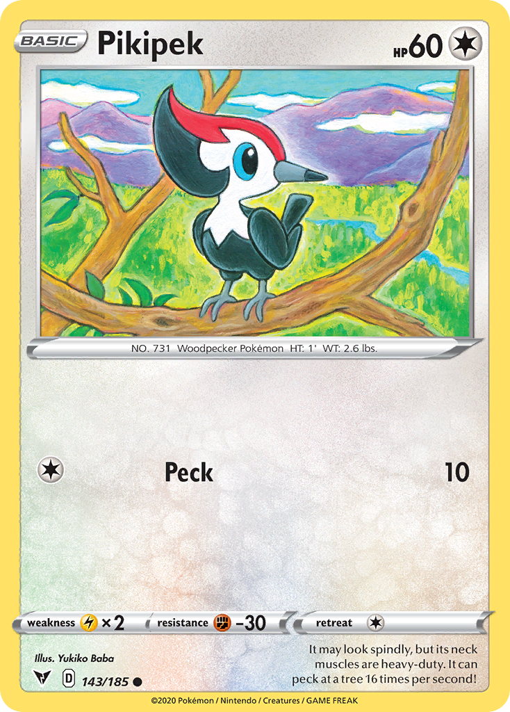Pikipek - 143/185 - - VIVID VOLTAGE - Pokemon - Common | AA66-37