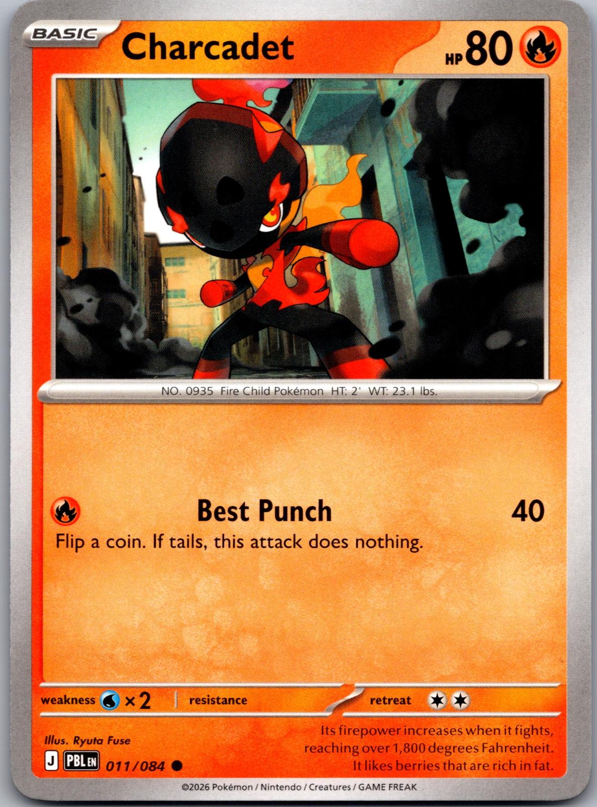 Charcadet - 011/084 - - PITCH BLACK - Pokemon - Common | AA81-32