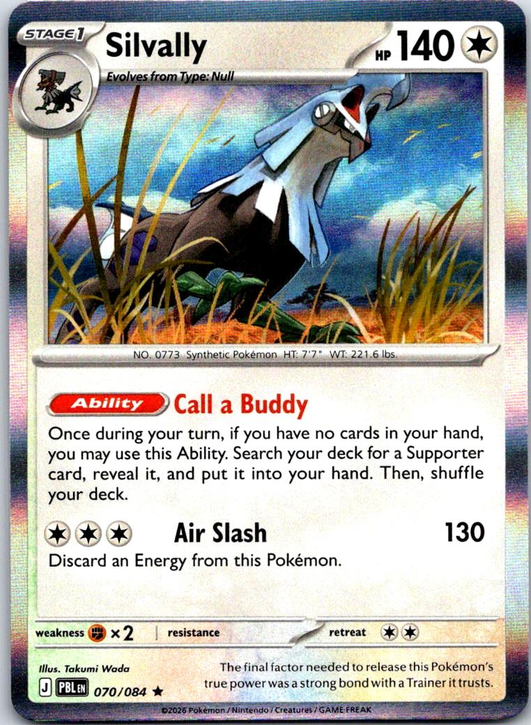 Silvally - 070/084 - Holo - PITCH BLACK - Pokemon - Rare | AA121-43