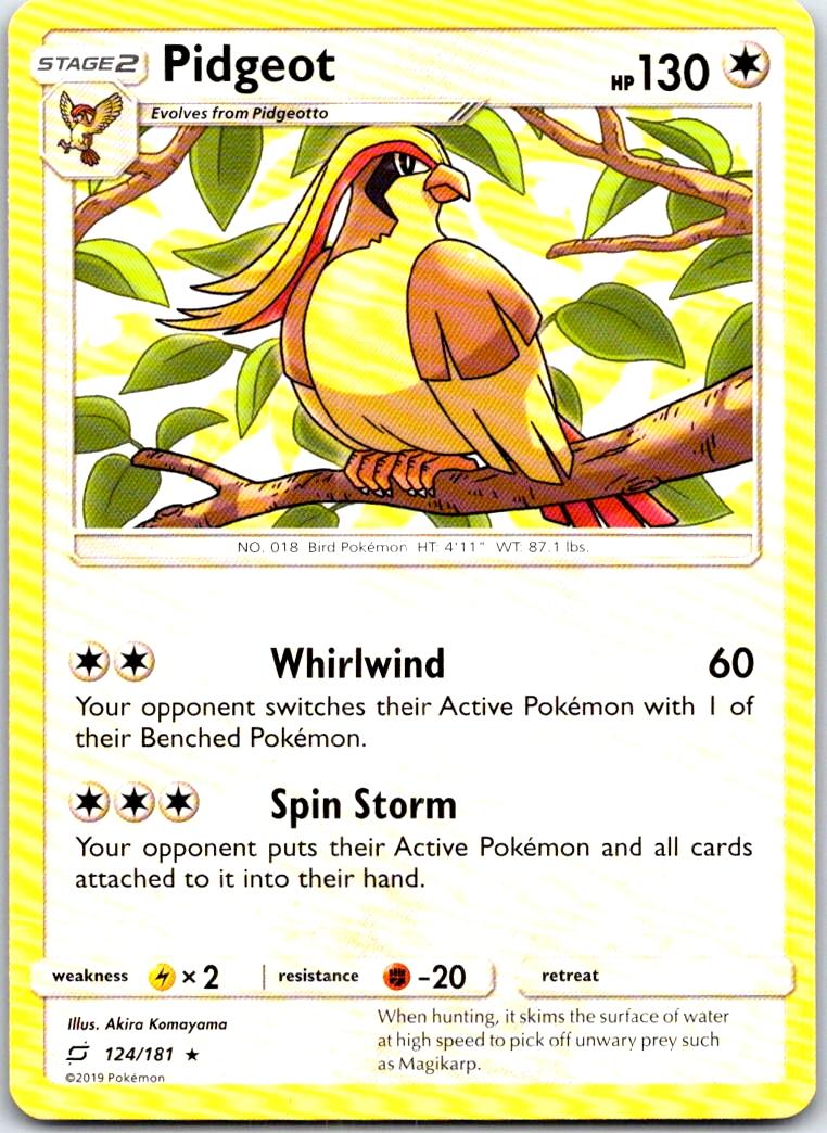 Pidgeot - 124/181 - - TEAM UP - Pokemon - Rare | AB64-49