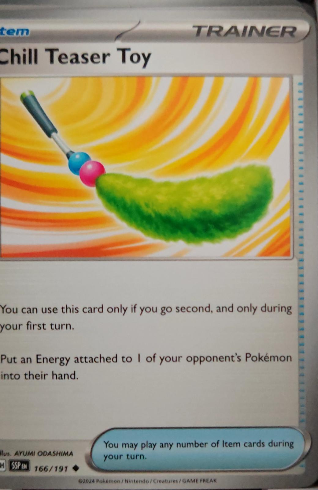 Chill Teaser Toy - 166/191 - - SURGING SPARKS - Pokemon - Uncommon | AA41-70