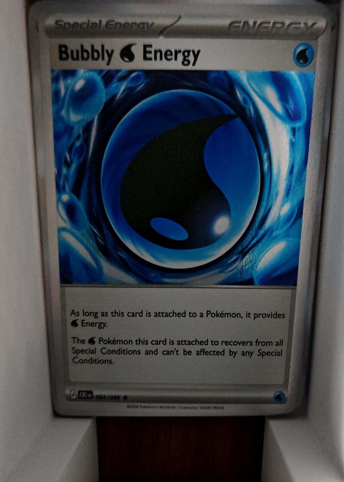 Bubbly W Energy - 084/086 - Holo - CHAOS RISING - Pokemon - Rare | AA44-13