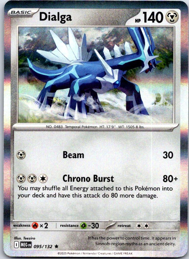 Dialga - 095/132 - Holo - MEGA EVOLUTION - Pokemon - Rare | AB08-27