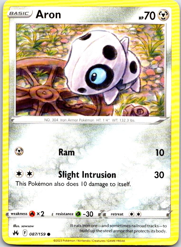 Aron - 087/159 - - CROWN ZENITH - Pokemon - Common | AA104-13