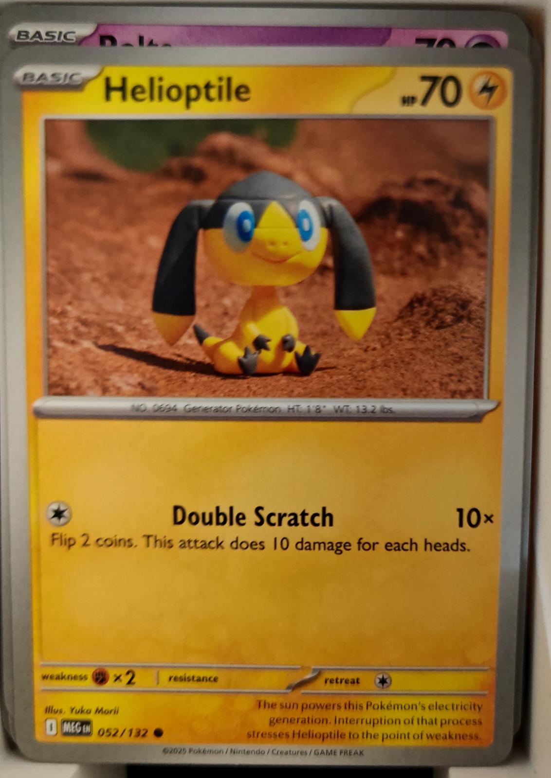 Helioptile - 052/132 - - MEGA EVOLUTION - Pokemon - Common | AA23-69