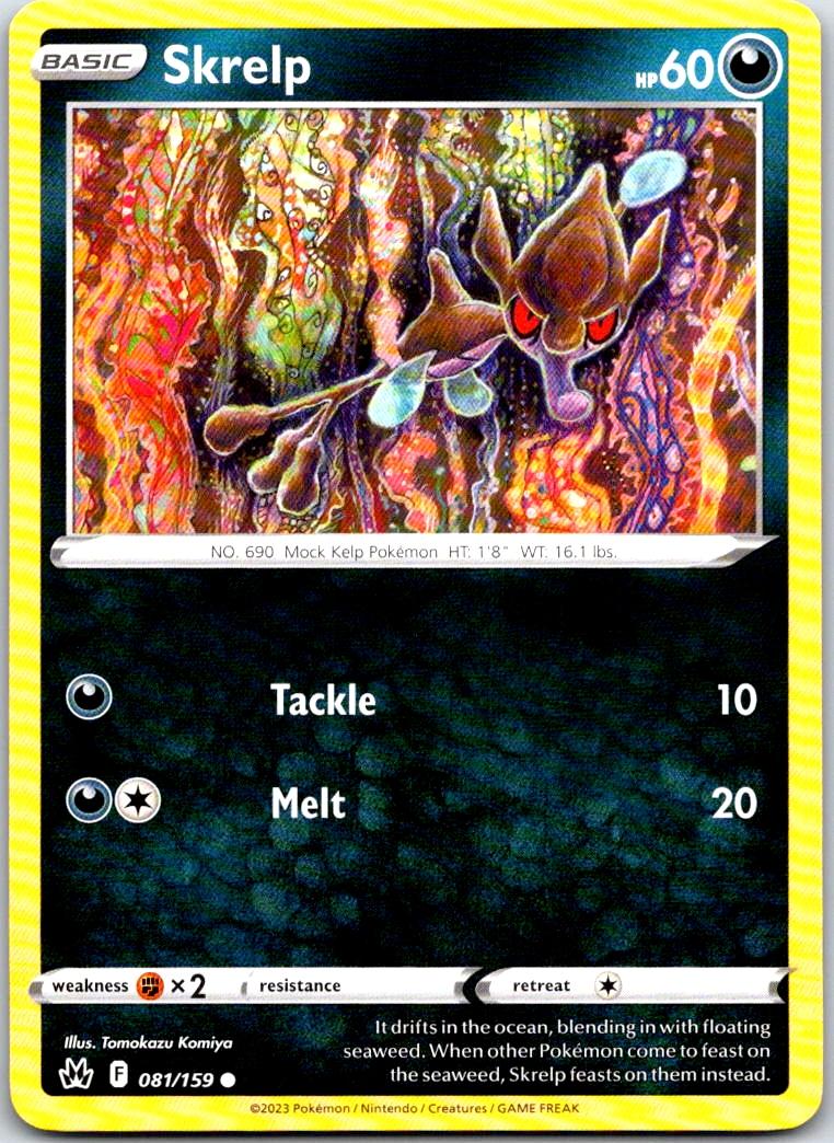 Skrelp - 081/159 - - CROWN ZENITH - Pokemon - Common | AA103-31