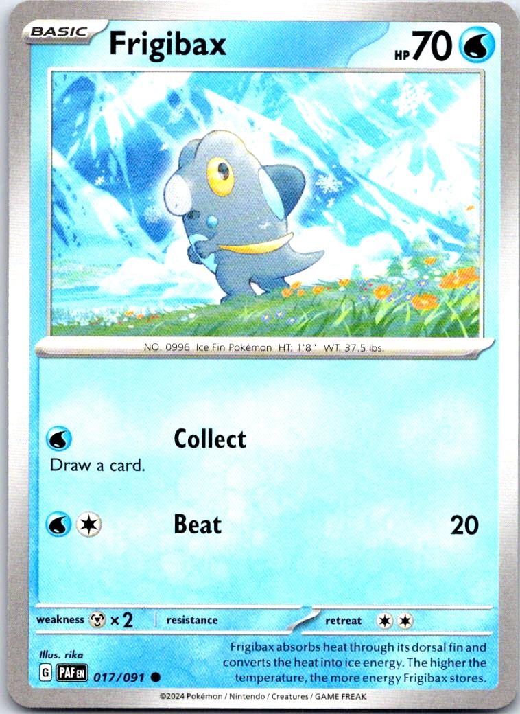 Frigibax - 017/091 - - PALDEAN FATES - Pokemon - Common | AB24-12