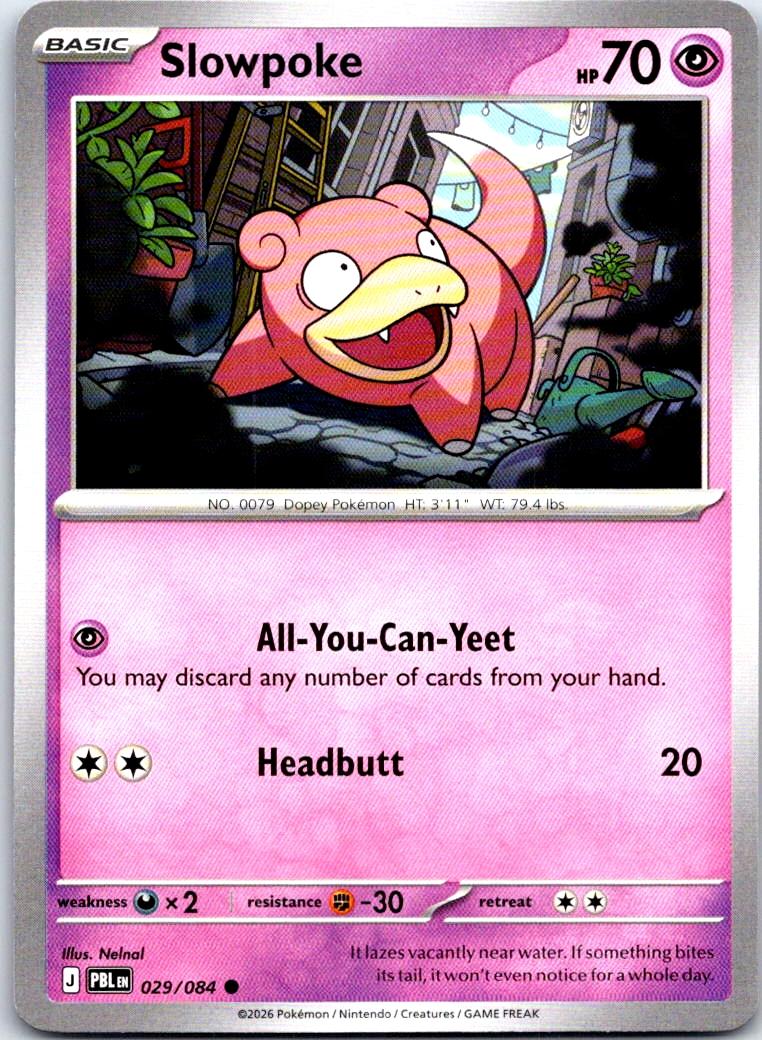 Slowpoke - 029/084 - - PITCH BLACK - Pokemon - Common | AB27-43