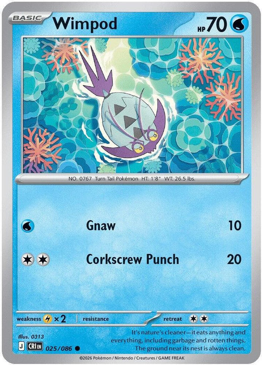 Wimpod - 025/086 - - CHAOS RISING - Pokemon - Common | AA47-16