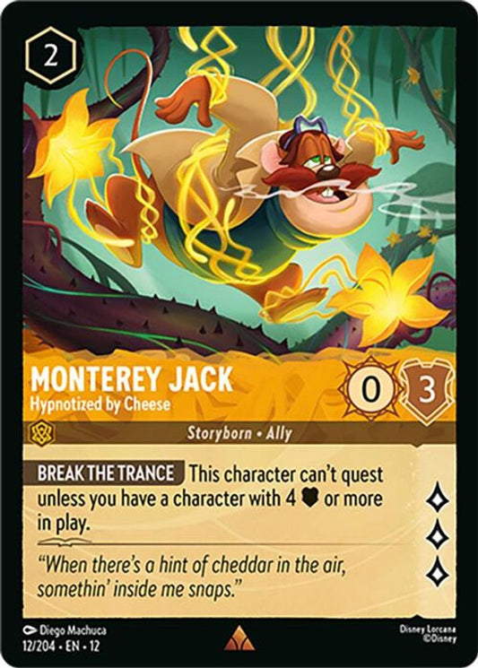Monterey Jack - Hypnotized by Cheese - 12/204 - - WILDS UNKNOWN - Lorcana - | LAA01-48