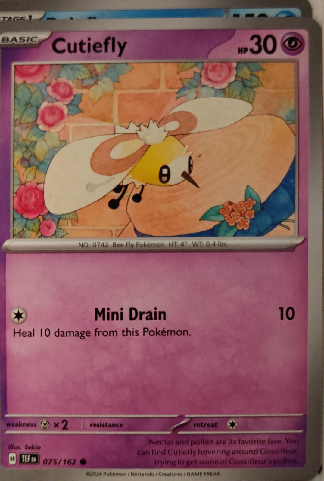 Cutiefly - 075/162 - - TEMPORAL FORCES - Pokemon - Common | AA24-2