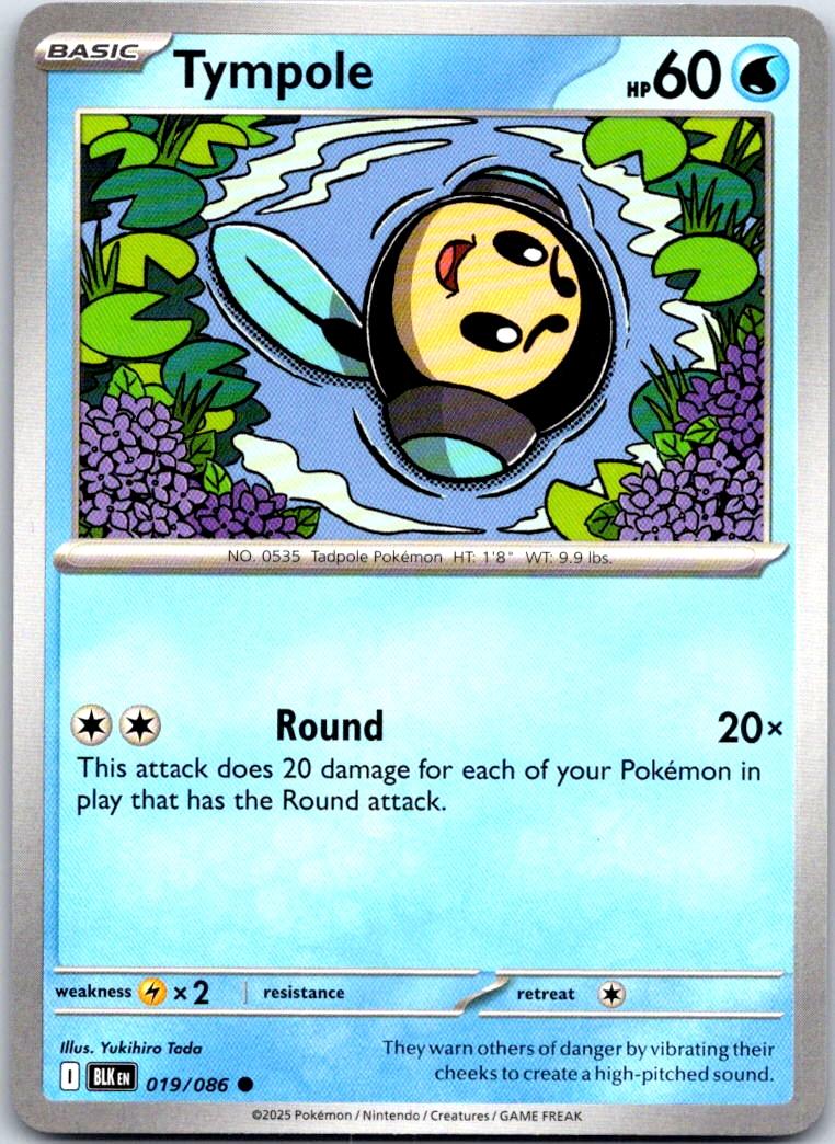 Tympole - 019/086 - - BLACK BOLT - Pokemon - Common | AA109-16