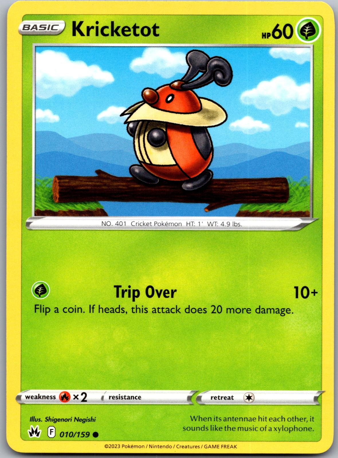 Kricketot - 010/159 - - CROWN ZENITH - Pokemon - Common | AA93-43
