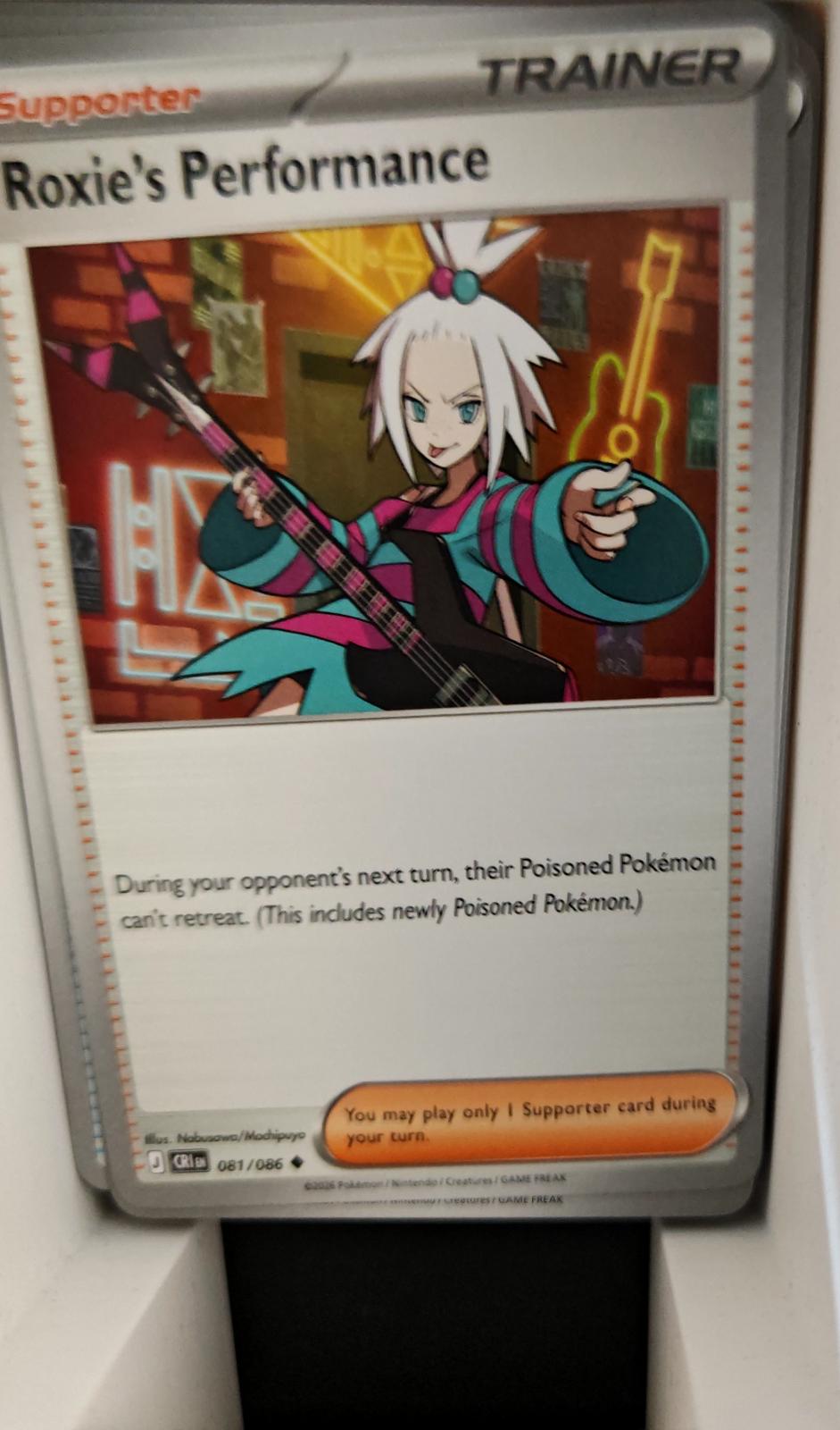 Roxie's Performance - 081/086 - - CHAOS RISING - Pokemon - Uncommon | AA23-34