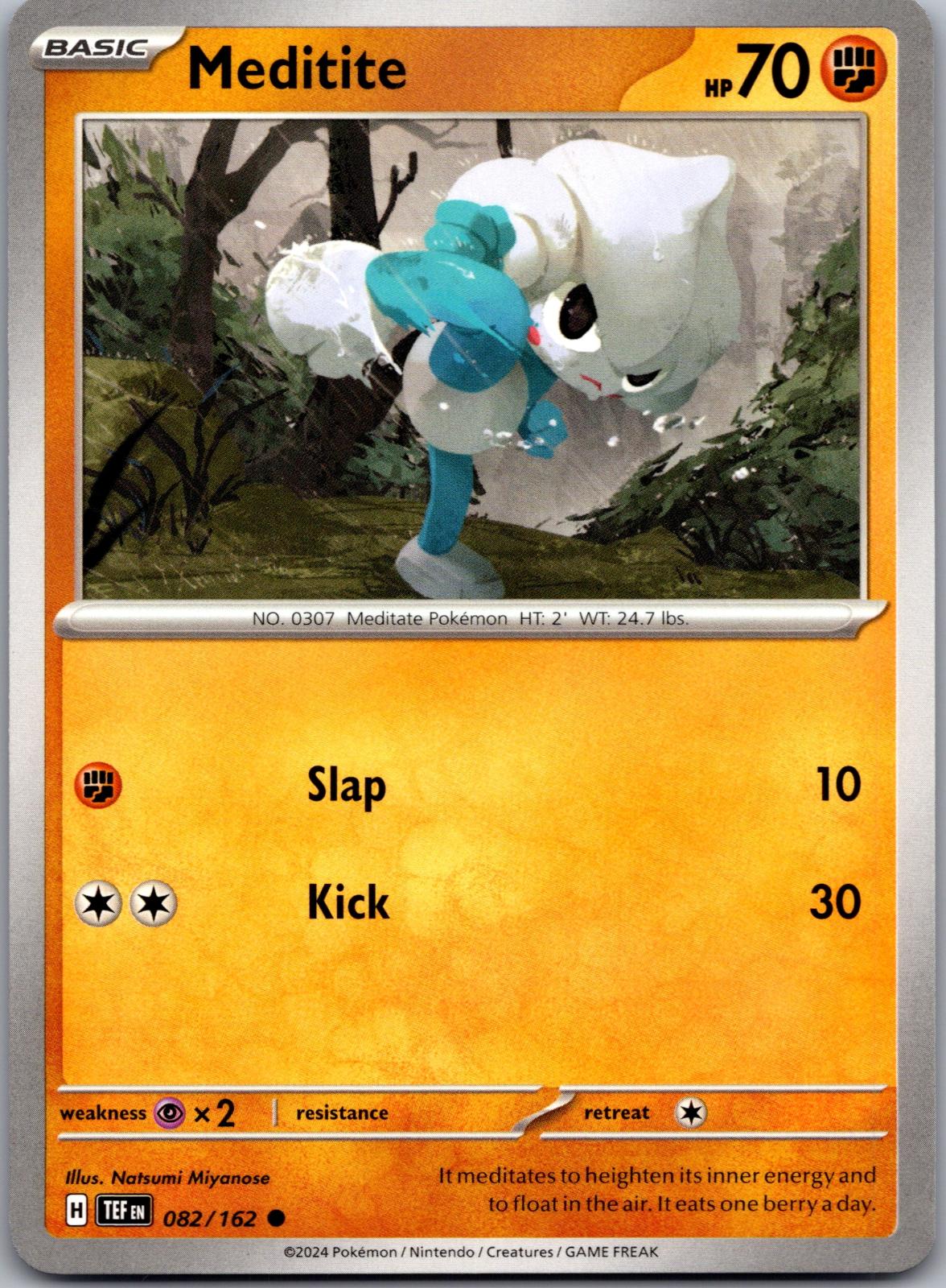 Meditite - 082/162 - - TEMPORAL FORCES - Pokemon - Common | AA79-10