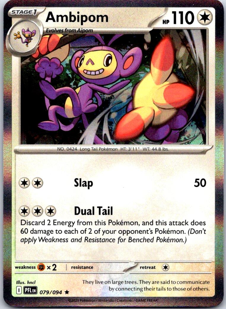Ambipom - 079/094 - Holo - PHANTASMAL FLAMES - Pokemon - Rare | AA120-13