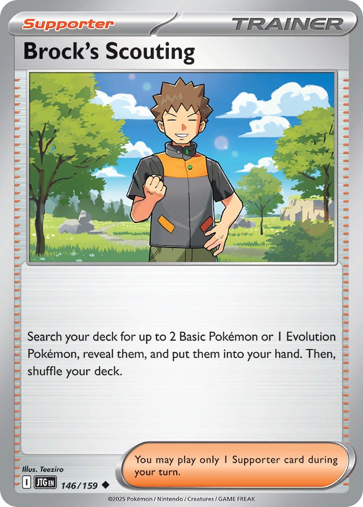 Brock's Scouting - 146/159 - - JOURNEY TOGETHER - Pokemon - Uncommon | AA77-5