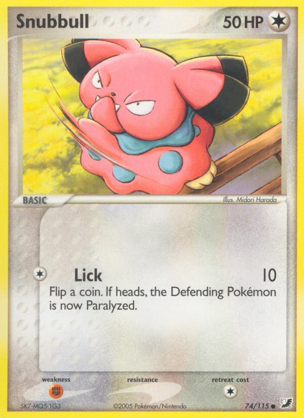 Snubbull - 74/115 - - UNSEEN FORCES - Pokemon - Common | AA114-33