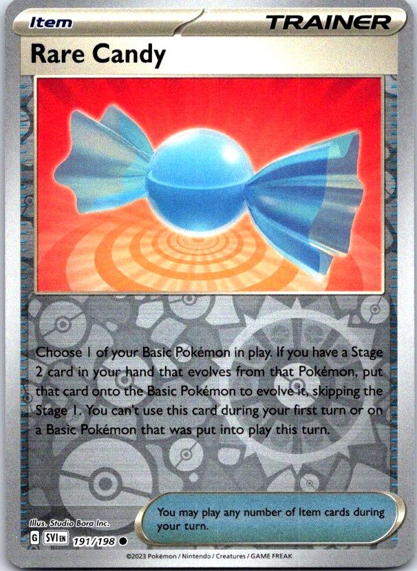 Rare Candy - 191/198 - Reverse Holo - SCARLET & VIOLET - Pokemon - | AC21-33