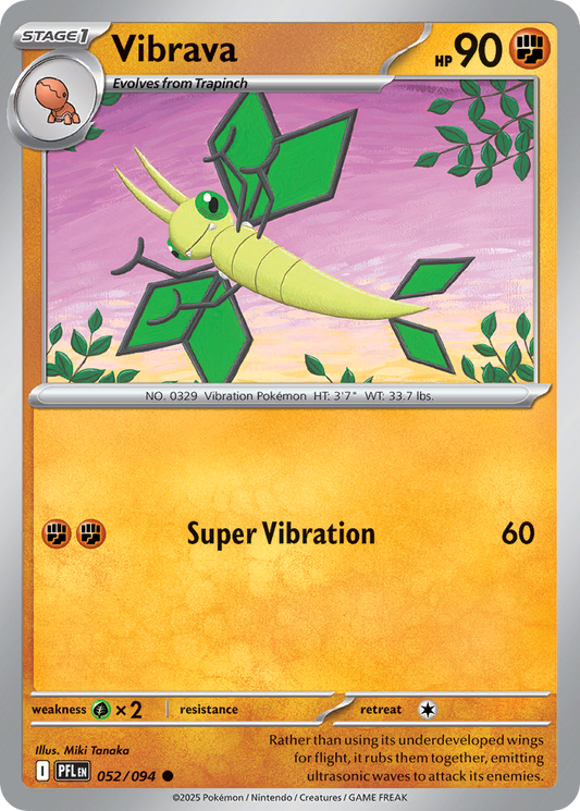 Vibrava - 052/094 - - PHANTASMAL FLAMES - Pokemon - Common | AA27-88