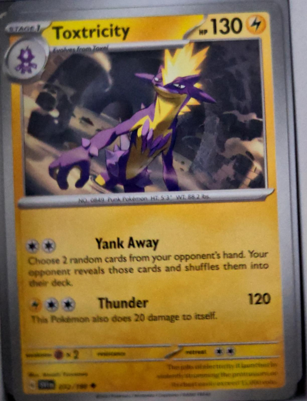 Toxtricity - 072/198 - - SCARLET & VIOLET - Pokemon - Uncommon | AA48-103