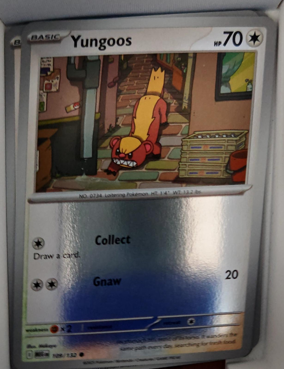 Yungoos - 109/132 - Reverse Holo - MEGA EVOLUTION - Pokemon - Common | AA55-7