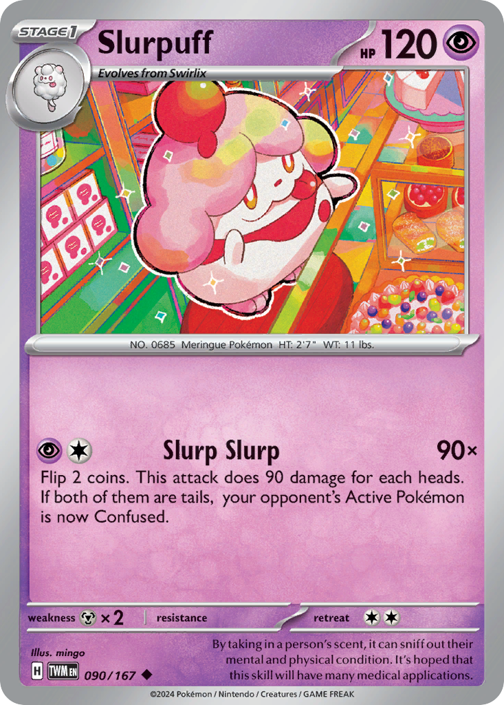Slurpuff - 090/167 - - TWILIGHT MASQUERADE - Pokemon - Uncommon | AA84-32
