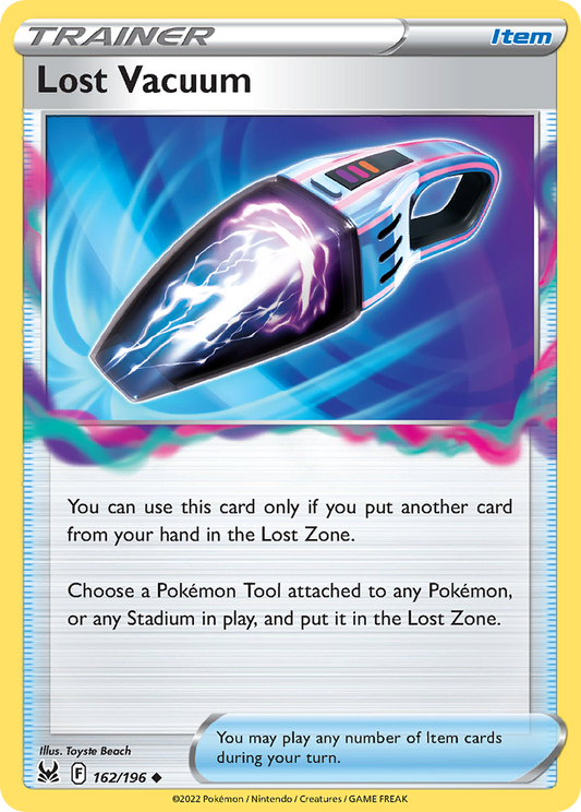 Lost Vacuum - 162/196 - - LOST ORIGIN - Pokemon - Uncommon | AA70-36