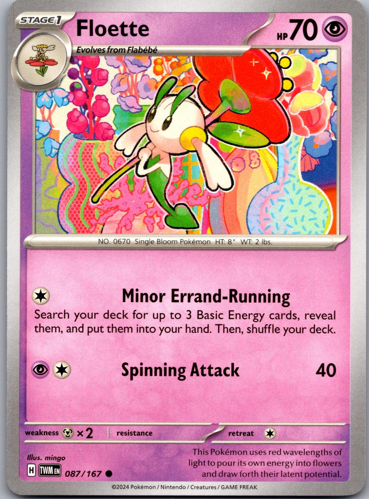 Floette - 087/167 - - TWILIGHT MASQUERADE - Pokemon - Common | AA88-36